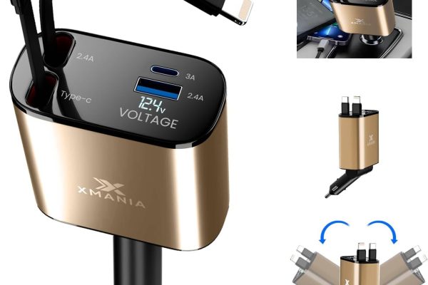 Charge Faster, Drive Happier: The Xmania Retractable Car Charger You Need in Your Life!