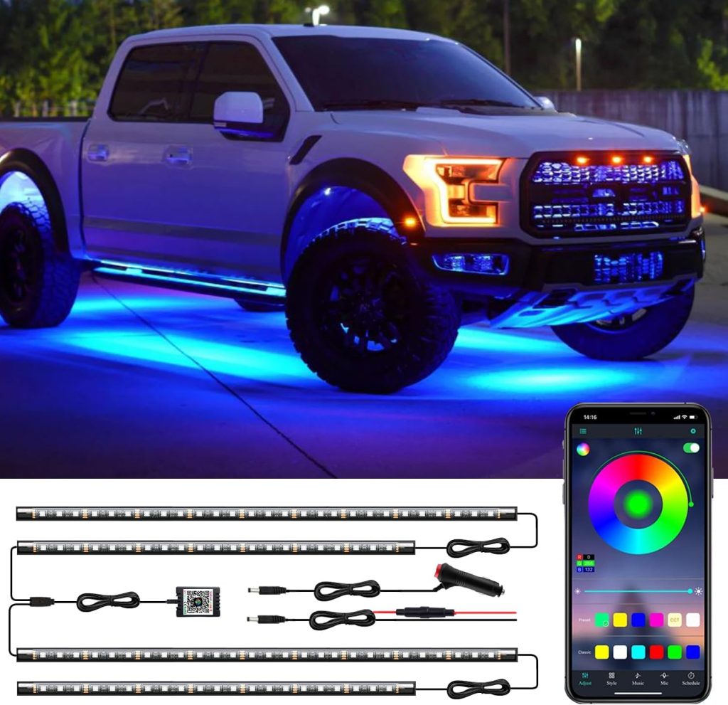 Transform Your Ride: The Ultimate Underglow Lights Kit That’s Waterproof, Remote-Controlled, and Sure to Turn Heads!